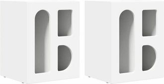 vidaXL Bedside Table 2 pcs White 40 x 35 x 50 cm Engineered Wood vidaXL