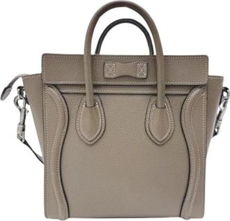 Celine Pre-owned Luggage Handbag - Dames - Vintage Handtas - Grijs - ONE Size - Leer - Vintage