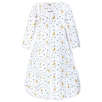 Hudson Baby Long-Sleeved Muslin Wearable Sleep Garment in Moon at Nordstrom