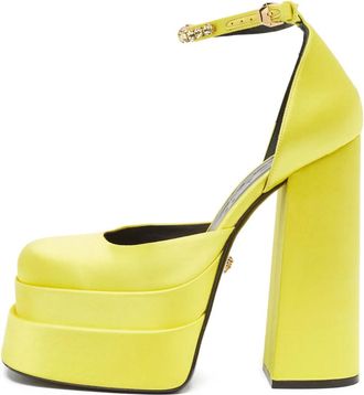 Versace Pumps Medusa Aevitas con plateau 150mm - Giallo