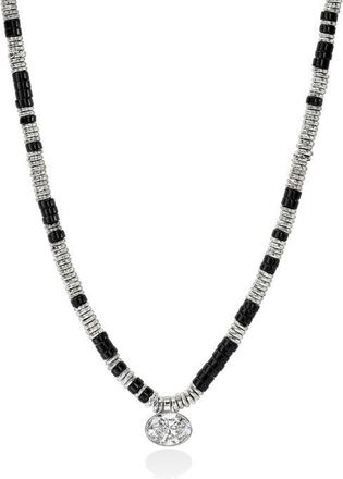 John Hardy JH Lovestruck Heishi Pendant Necklace, Sterling Silver, Hardstones, Lab-Grown Diamond, 3.0TCW at Nordstrom, Size 18