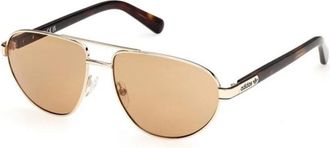 adidas Pilotenzonnebril - unisex - Zonnebrillen - Geel - 58 MM - Accessoires