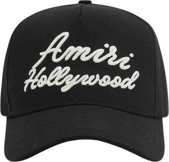 Amiri Hollywood Canvas Pet - Heren - Accessoires - Zwart - Maat: ONE Size Katoen