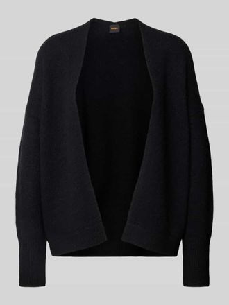 Boss Orange by Hugo Boss BOSS Orange Regular Fit Cardigan aus Woll-Mix mit Alpaka-Anteil Modell C_FALESCANAS in Black, Gr&ouml;&szlig;e M