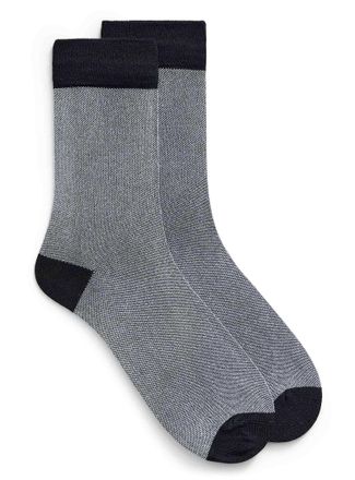 Lindbergh Mens Heathered bamboo viscose dress socks