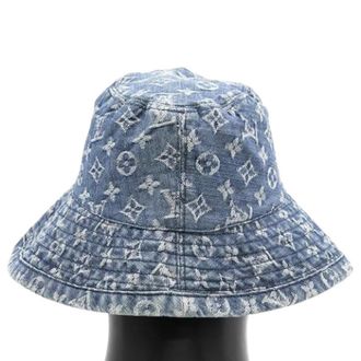 Louis Vuitton Cappello da pescatore Pre-owned Monogram Denim - - Pre-owned - Uomo - Blu - ONE SIZE