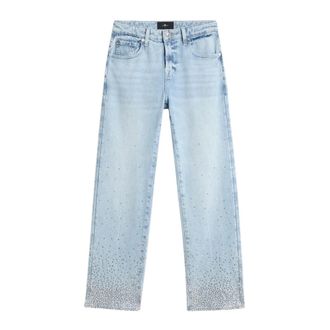 7 For All Mankind Straight Jeans, female, Blue, Size: W27 Straight Jeans