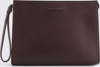 Orciani Pochette in pelle di vitello a grana Orciani