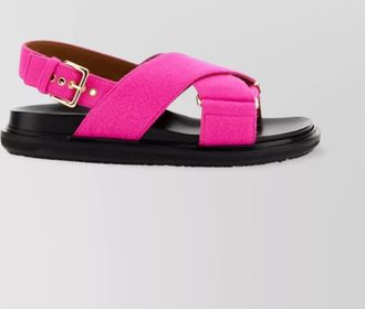 Marni leather criss cross sandals