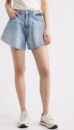 Boss Orange by Hugo Boss Gusset Outseams Denim Shorts in Light Blue at Nordstrom, Size 25