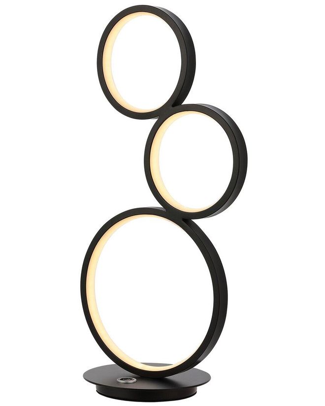 Jonathan Y Designs Juno 17in 3-Light Bohemian Iron Integrated LED Table ...