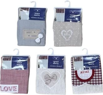 Trade Shop Trade Shop - Tenda Marta Pannello Singolo Porta Finestra Cucina Bastone Vari Colori 140x290cm