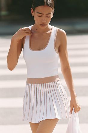 Beach Riot Solange Pleated Mini Dress