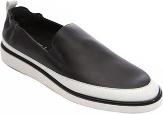 Vaneli Womens Quin Leather Slip-On Sneaker In Black