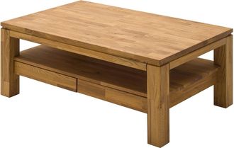 Ars Natura home24 Ars Natura Couchtisch Jerik Wildeiche Rechteckig 115x45x70 cm (BxHxT)