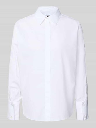 HUGO BOSS Regular Fit Hemdbluse aus reiner Baumwolle Modell BINALIA in Weiss, Größe 40