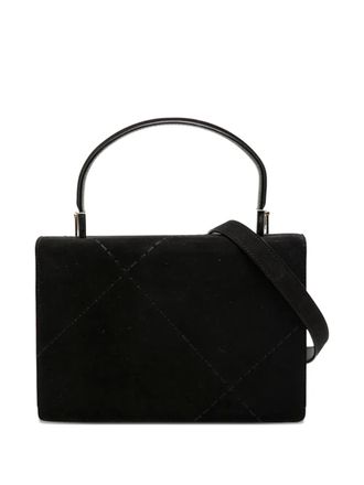 Ferragamo 1990-2025 Suede satchel - women - Suede - One Size - Black