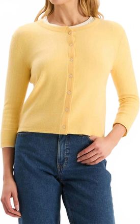 Tyler B&ouml;e Marni Button Front Cashmere Cardigan In Morning Sun