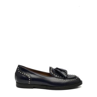 Duccio del Duca Schoenen, Dames, Blauw, 36 EU, Leer, Dd 08 Mocassino Borchie