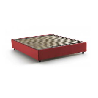 Dmora Dmora - Cama Matrimonial Dcistan, Cama Contenedor Con Revestimiento De Tela, 100% Made In Italy, Apertura Frontal, Adecuado Para Colch&oacute;n 160x190 Cm, R