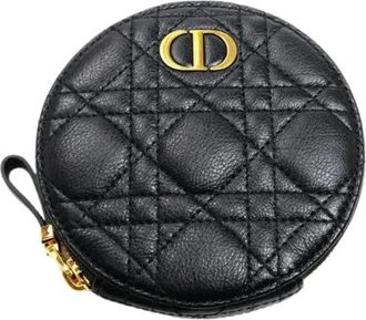 Dior Pre-owned Wallets, female, Black, Size: ONE SIZE Pre-owned Leather dior-bags