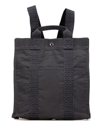 Hermès 1990-2010 Canvas Herline MM backpack - unisex - Canvas - One Size - Grey