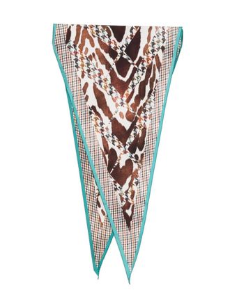 Pierre-Louis Mascia Aloeuw silk scarf - Blue