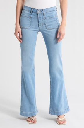 7 For All Mankind Dojo Tailorless Wide Leg Flare Jeans in Sirte at Nordstrom Rack, Size 32