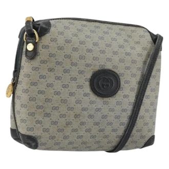 Gucci Pre-owned Cross Body Bags, female, Blue, Size: ONE SIZE Pre-owned Vintage Shoulder Bag