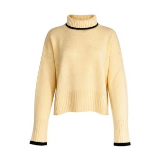 Pinko Pinko, Truien & Vesten, Dames, Beige, M, Wol, Falkland Turtleneck Trui