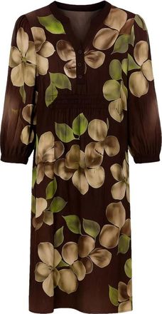 2-Biz Midi jurk - Dames - Casual kleedjes - Veelkleurig - S - Kleedjes