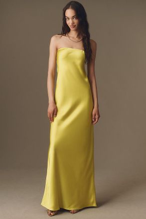 Norma Kamali Bias Strapless Gown