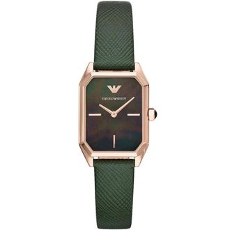 Emporio Armani Accessoires, Dames, Roze, ONE Size, Leer, Gioia Horloge
