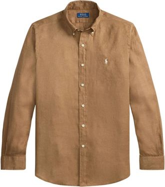 Polo Ralph Lauren Hombre, Camisas, Marr&oacute;n, Talla: XL