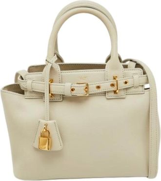 Celine Pre-owned Mini Bag - Dames - Vintage Mini Tas - Wit - ONE Size - Leer - Vintage