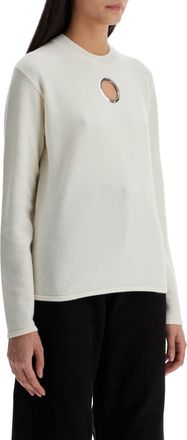 Moncler Womens White Wool Sweater - Ivory - Size X-Small