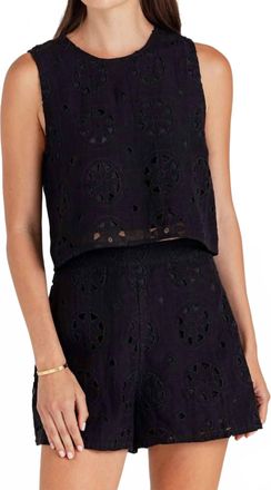 Sundays Linen Rae Top In Black