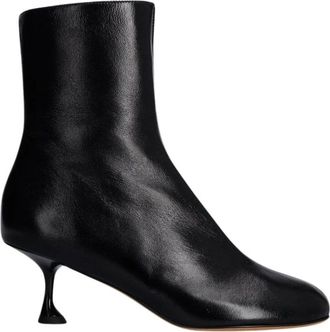 Proenza Schouler Tee Ankle - Dames - Laarzen met Hak - Zwart - 41 EU - Leer - Schoenen