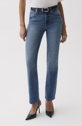 Pistola Denim Aleks Ankle Straight Leg Jeans in Sea Salt at Nordstrom, Size 33