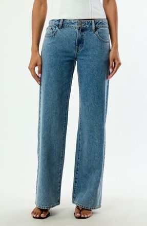 PacSun Casey Low Rise Baggy Jeans in Medium Indigo at Nordstrom, Size 26