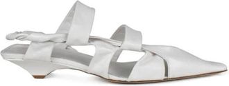 Bottega Veneta Point Sandal - Dames - Pumps - Wit - 40 EU - Leer - Schoenen