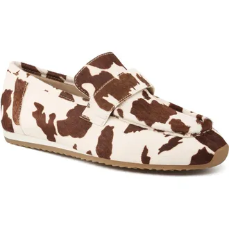 J/Slides Palmer Leather Loafer in Medium Brown at Nordstrom, Size 10