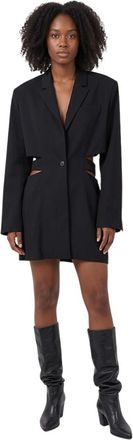 Jacquemus Black Notched Lapel Mini Dress