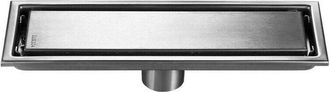 OEM Scarico A Pavimento Invisibile, Rinforzato, In Acciaio Inox 304, Rettangolare, Con Superficie Spazzolata, 10x20 Cm