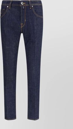 Jacob Cohen five-pocket denim trousers featuring belt loops