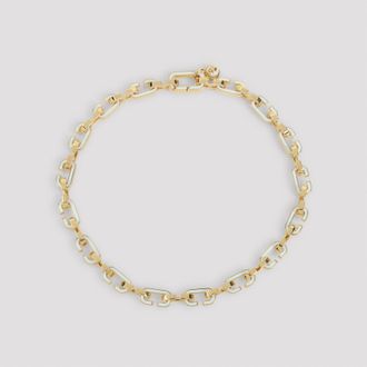 Casablanca Enamel C Link Necklace