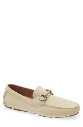 Ferragamo Sunday Driving Loafer in Ecru New Biscotto at Nordstrom, Size 10.5
