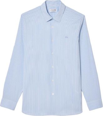 Lacoste Clear Blue Striped Slim Fit Shirt
