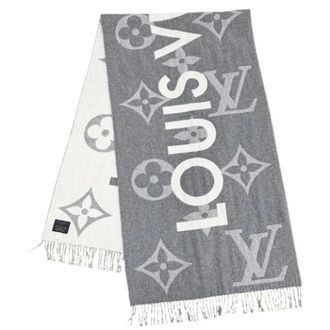 Louis Vuitton Pre-owned Scarves, female, Gray, Size: ONE SIZE Pre-owned Vintage Stole