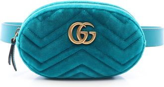 Gucci Green Fabric Leather Fanny Pack (Pre-Owned)